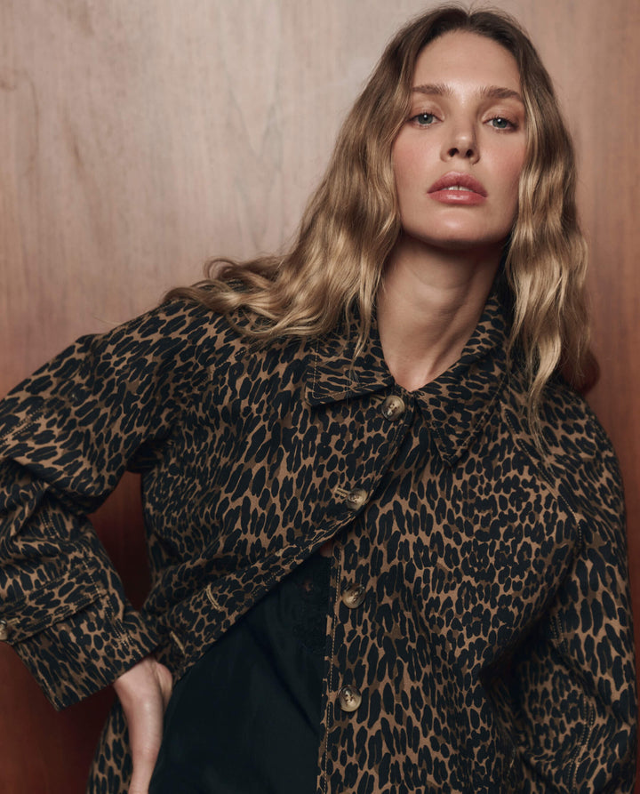 The Great Trench Coat in Dark Leopard
