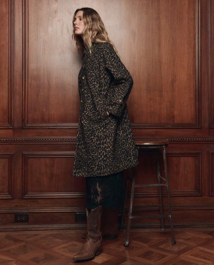 The Great Trench Coat in Dark Leopard