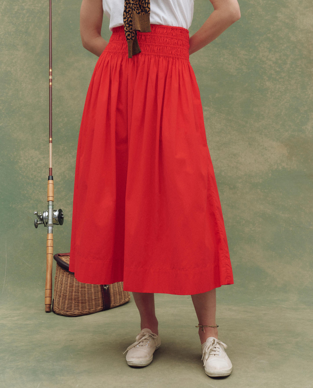 The Great Viola Skirt in Hot Red