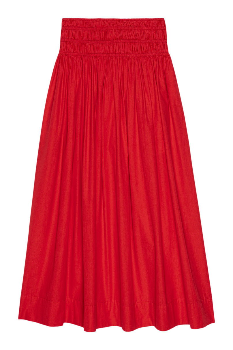 The Great Viola Skirt in Hot Red