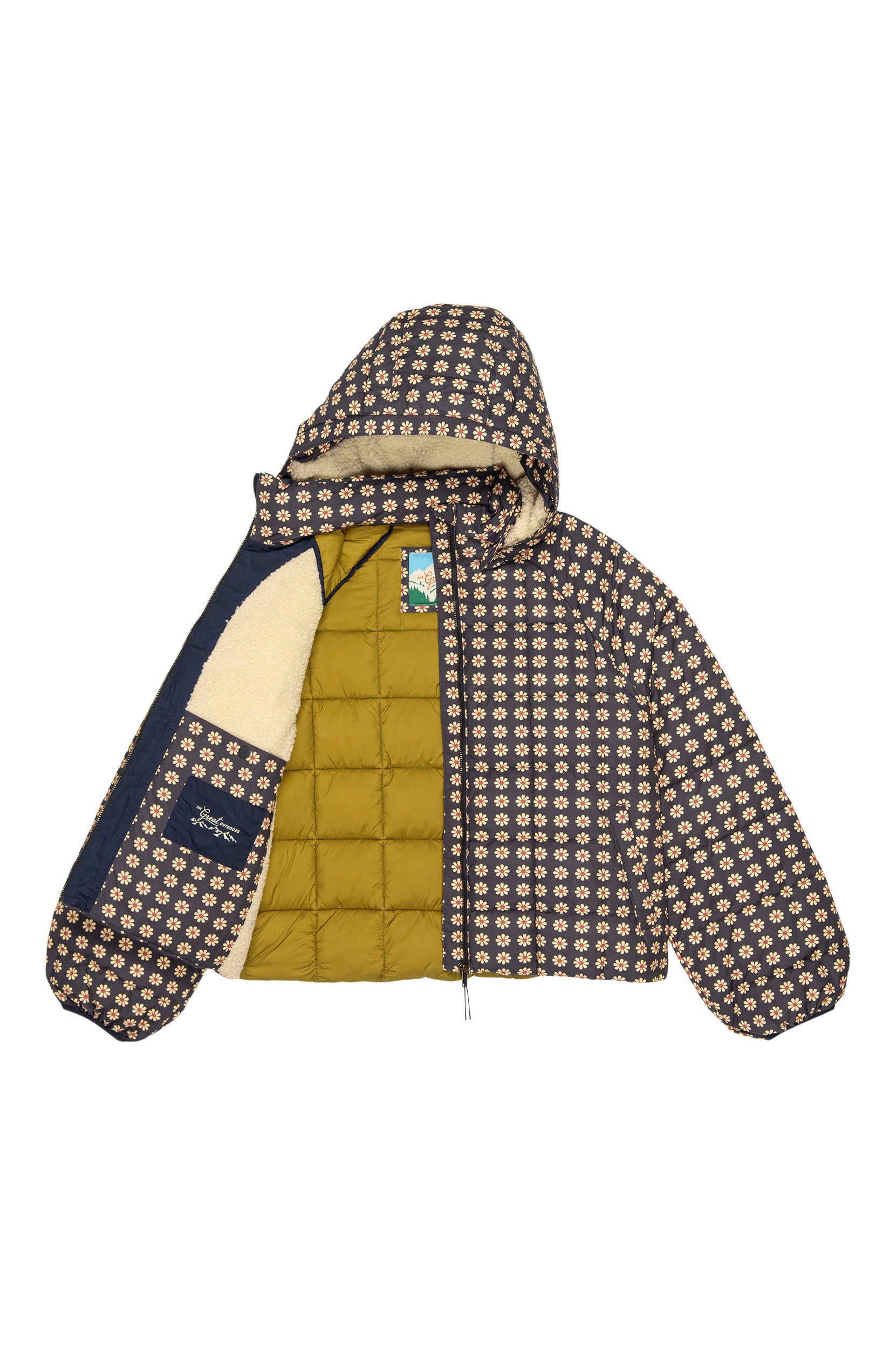 The Great Whistler Puffer Jacket in Mini Frosted Daisy