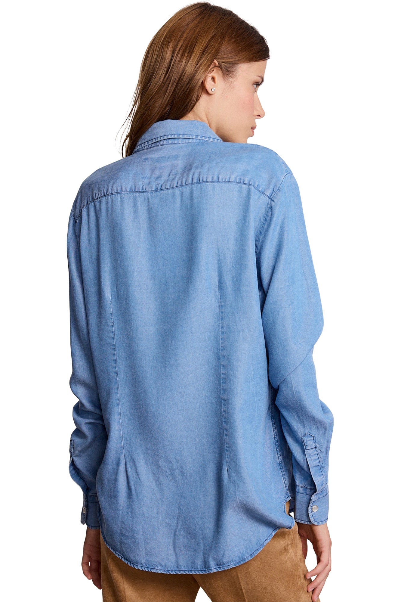 The Shirt Denim Shirt with Pearl Snaps