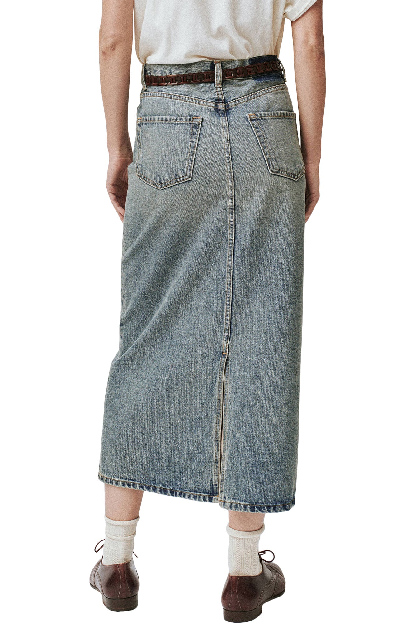 The Great Column Skirt in Monterey Wash