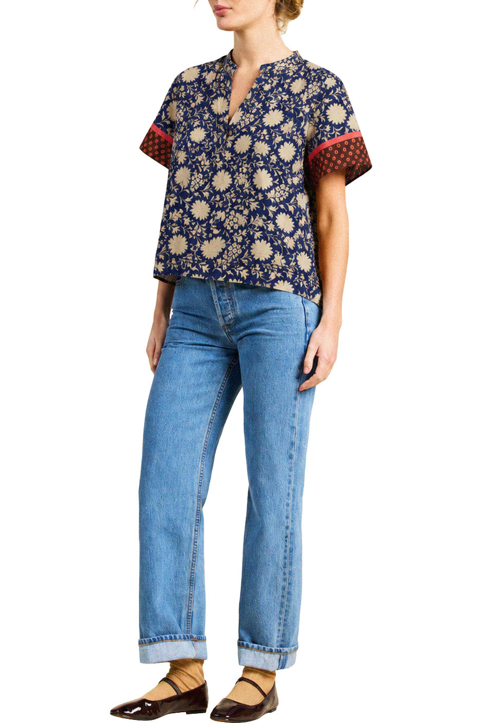 Trovata Birds of Paradis Alana Blouse in Shadowfield