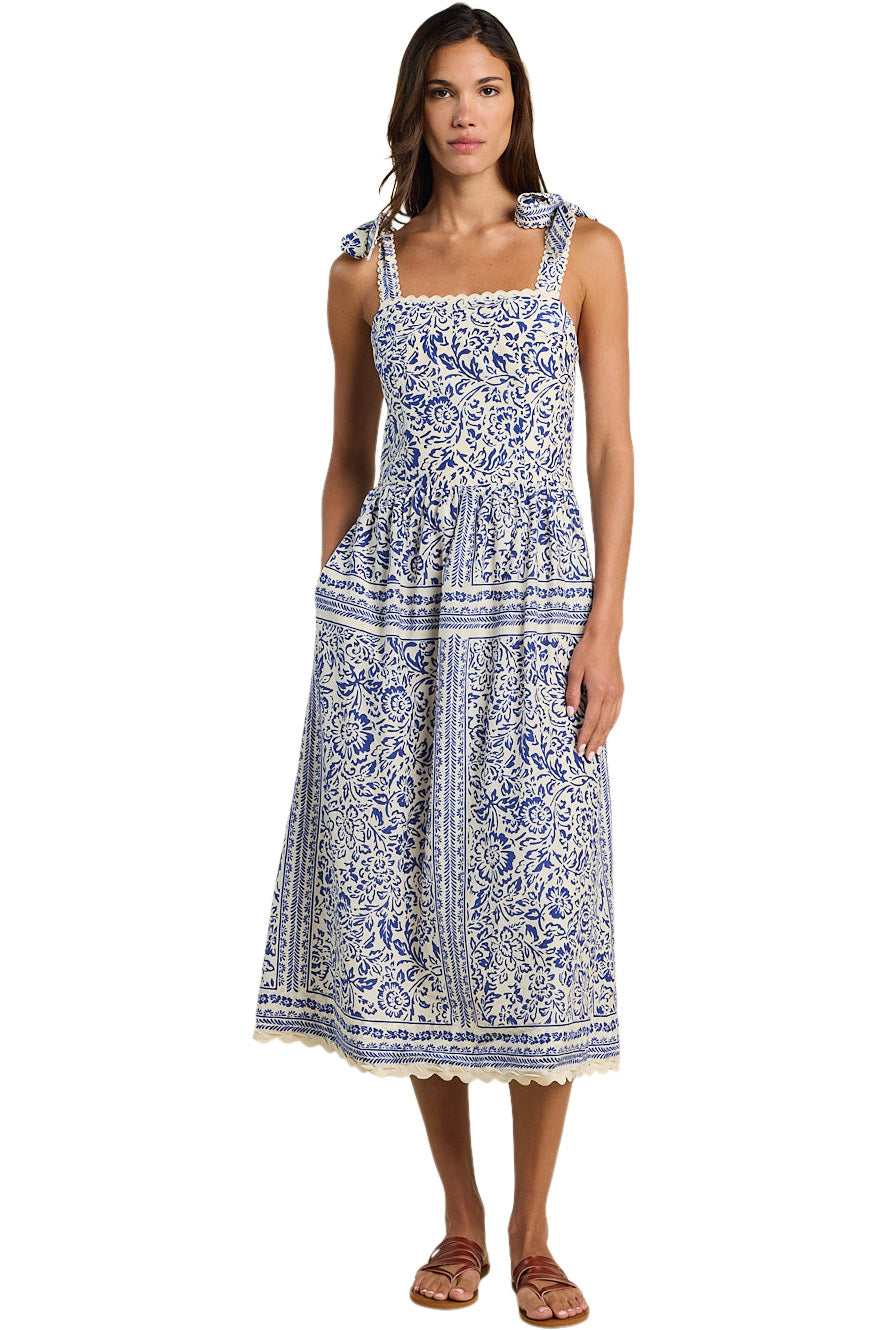 Trovata Birds of Paradis Alessia Dress in Hydra Border