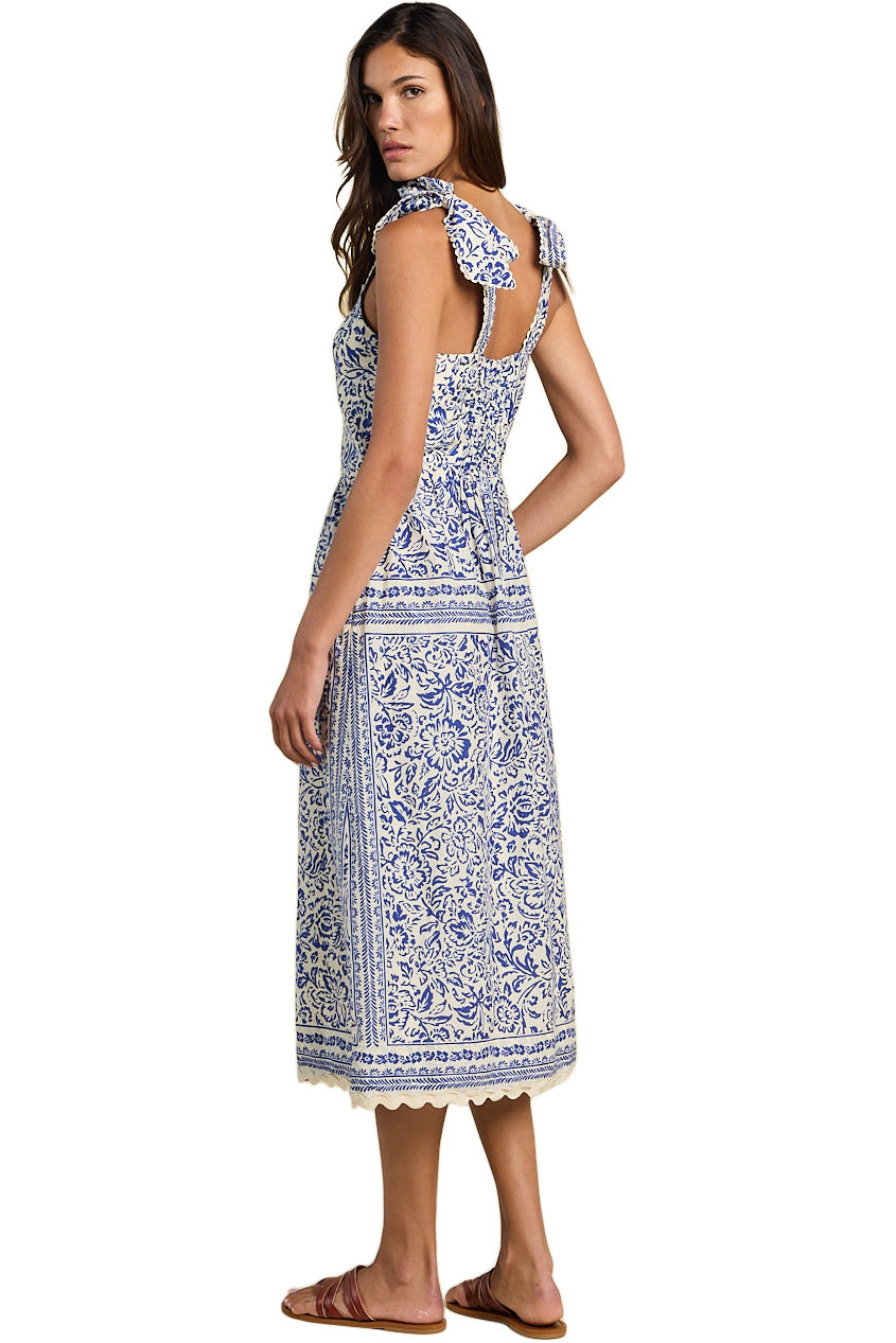 Trovata Birds of Paradis Alessia Dress in Hydra Border
