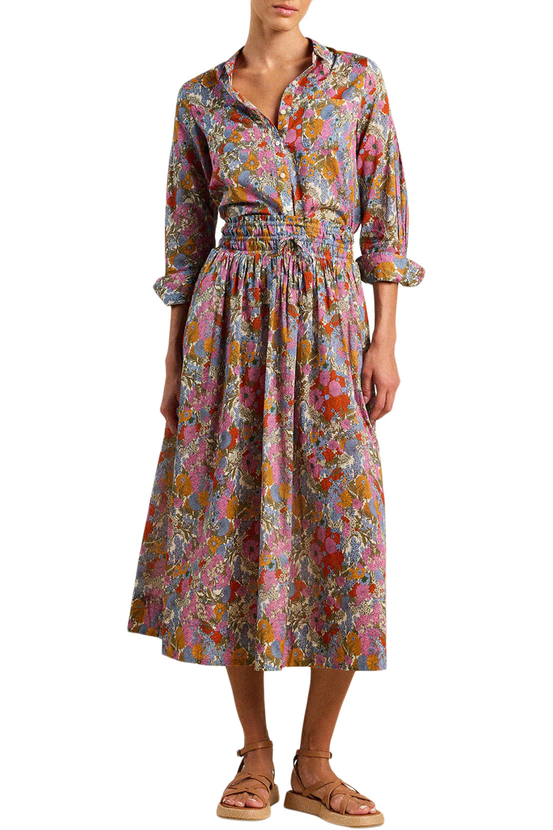 Trovata Birds of Paradis Bianca Skirt in Delicate Tilia