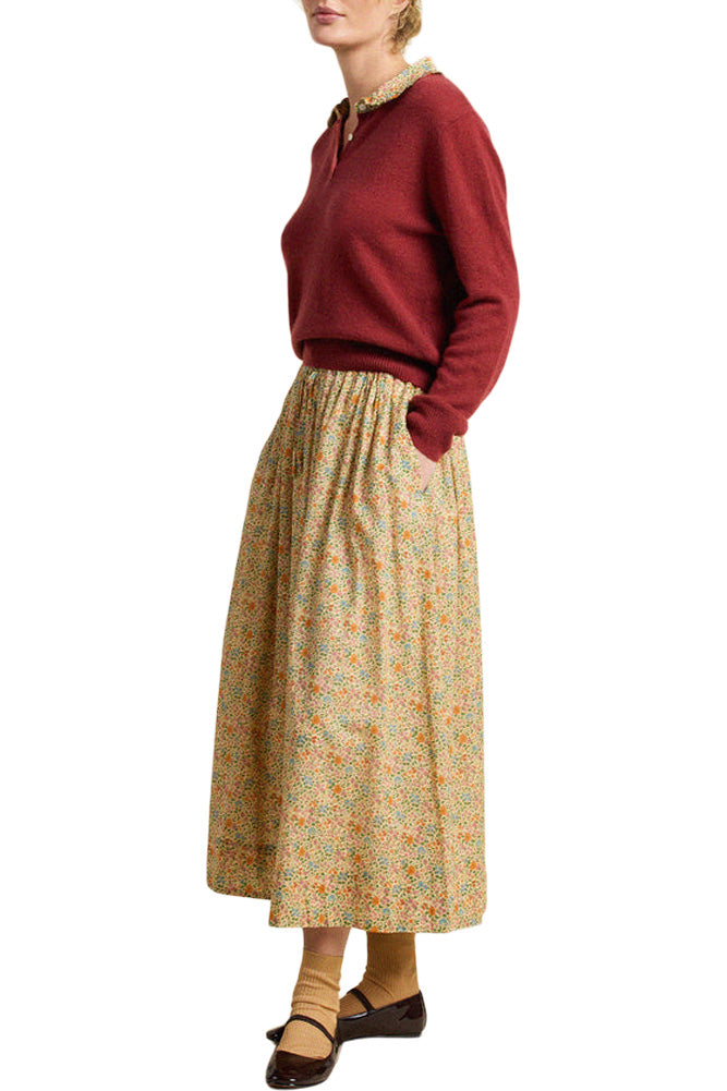 Trovata Birds of Paradis Bianca Skirt in Gardenette