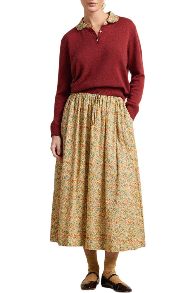 Trovata Birds of Paradis Bianca Skirt in Gardenette