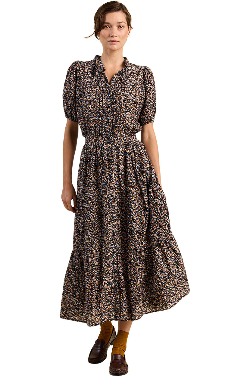 Trovata Birds of Paradis Blair Dress in Nightshadow Ditsy