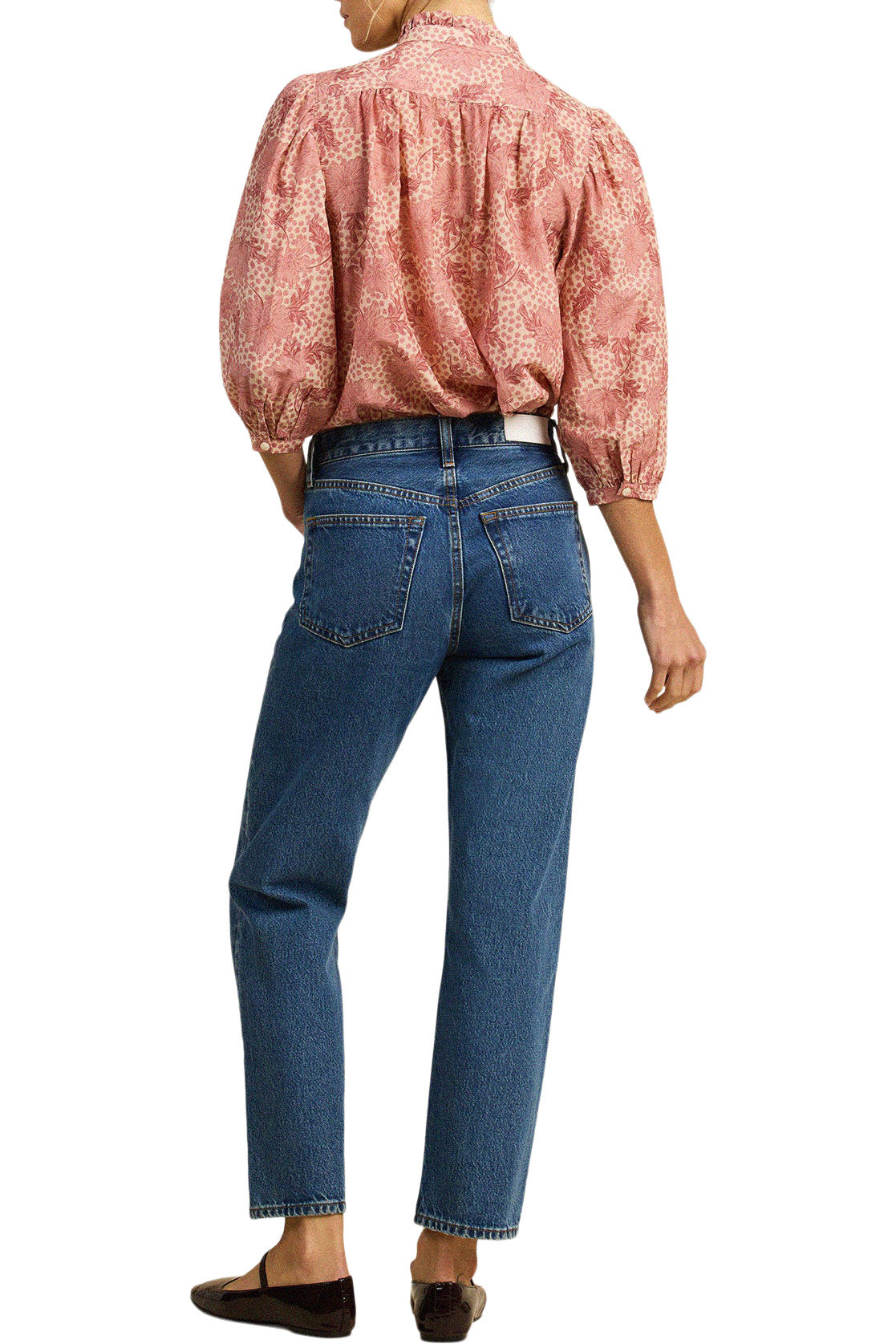 Trovata Birds of Paradis  Elin Shirt in Rosewater Bloom