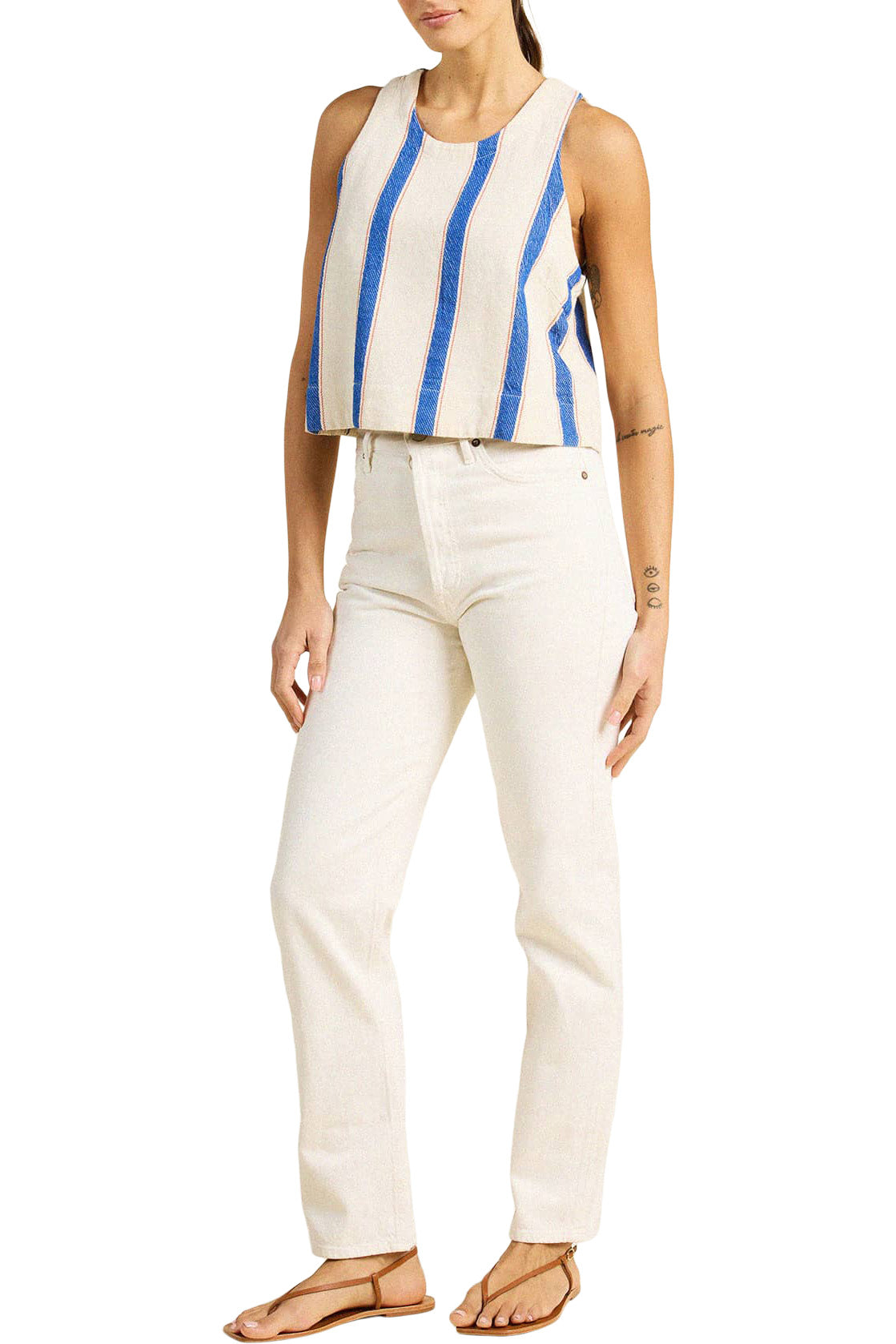 Trovata Birds of Paradis Esther Tank in Awning Stripe