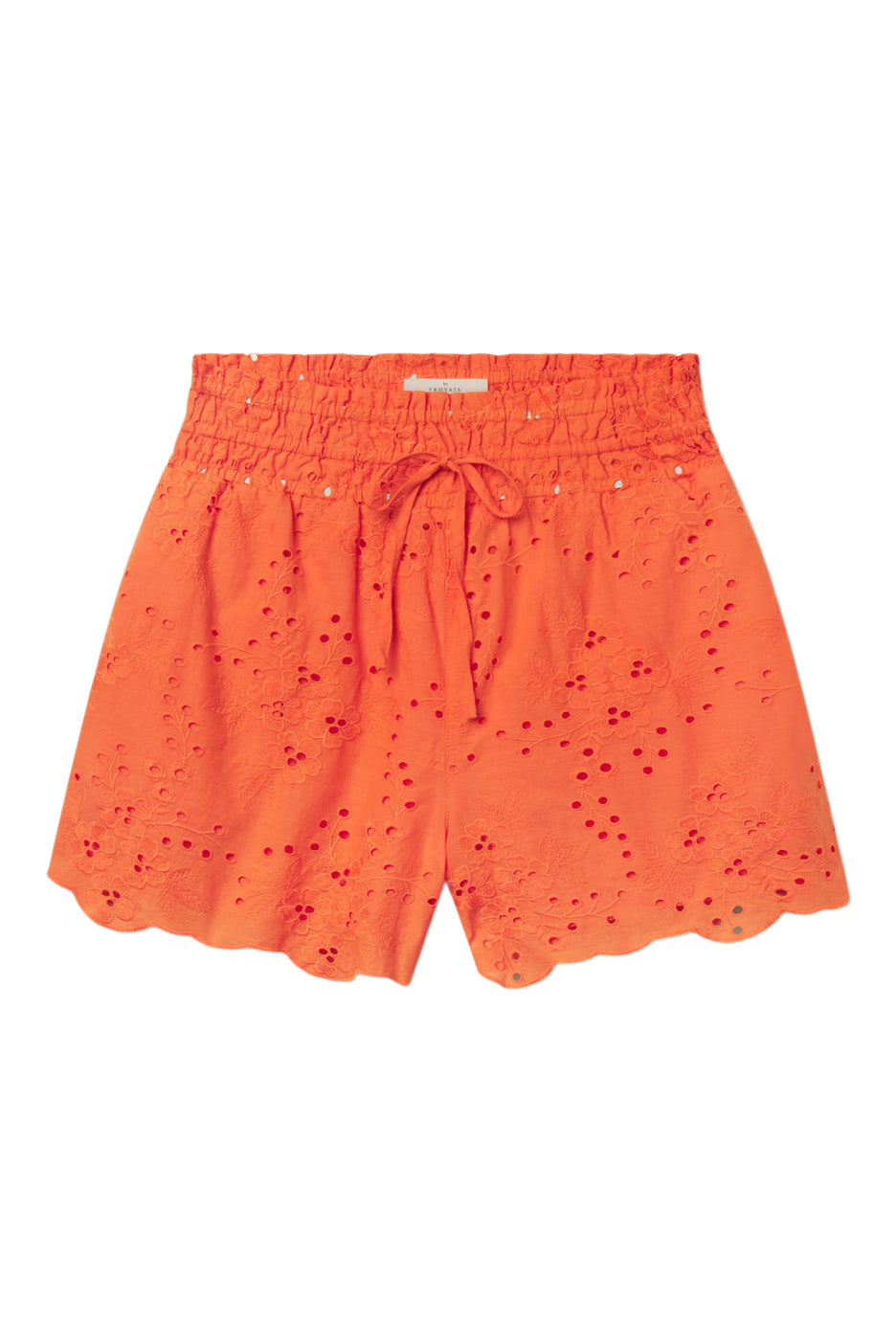 Trovata Birds of Paradis Frances Short in Vermillion Eyelet