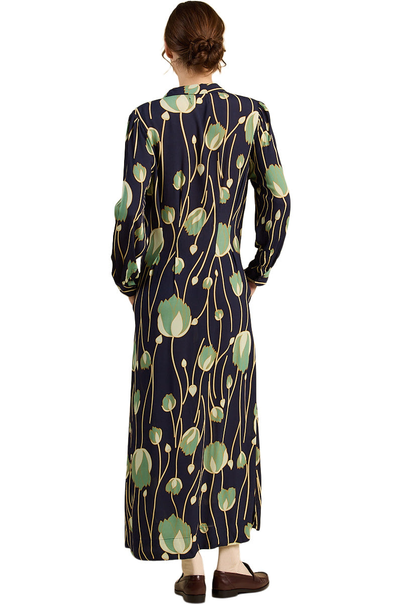 Trovata Birds of Paradis Harper Dress in Jade Tulip