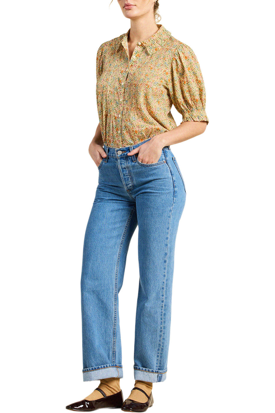 Trovata Birds of Paradis Jess Blouse in Gardenette