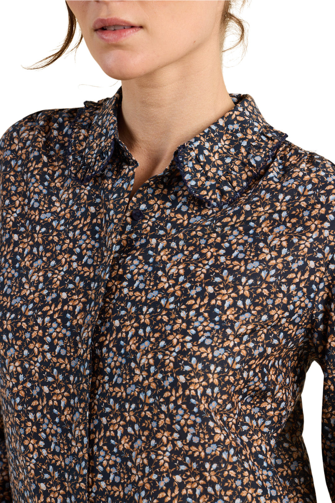 Trovata Birds of Paradis Kinsley Blouse in Nightshadow Ditsy