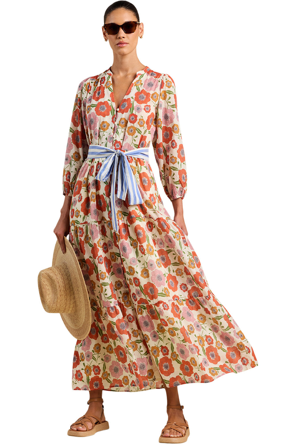 Trovata Birds of Paradis Lia Dress in Poppy Costa