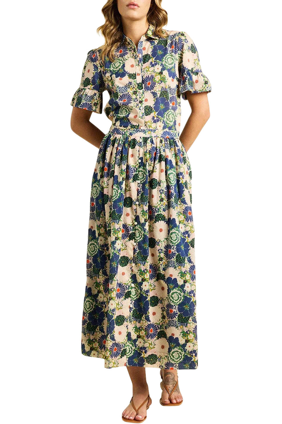 Trovata Birds of Paradis Lisette Skirt in Medley Floral