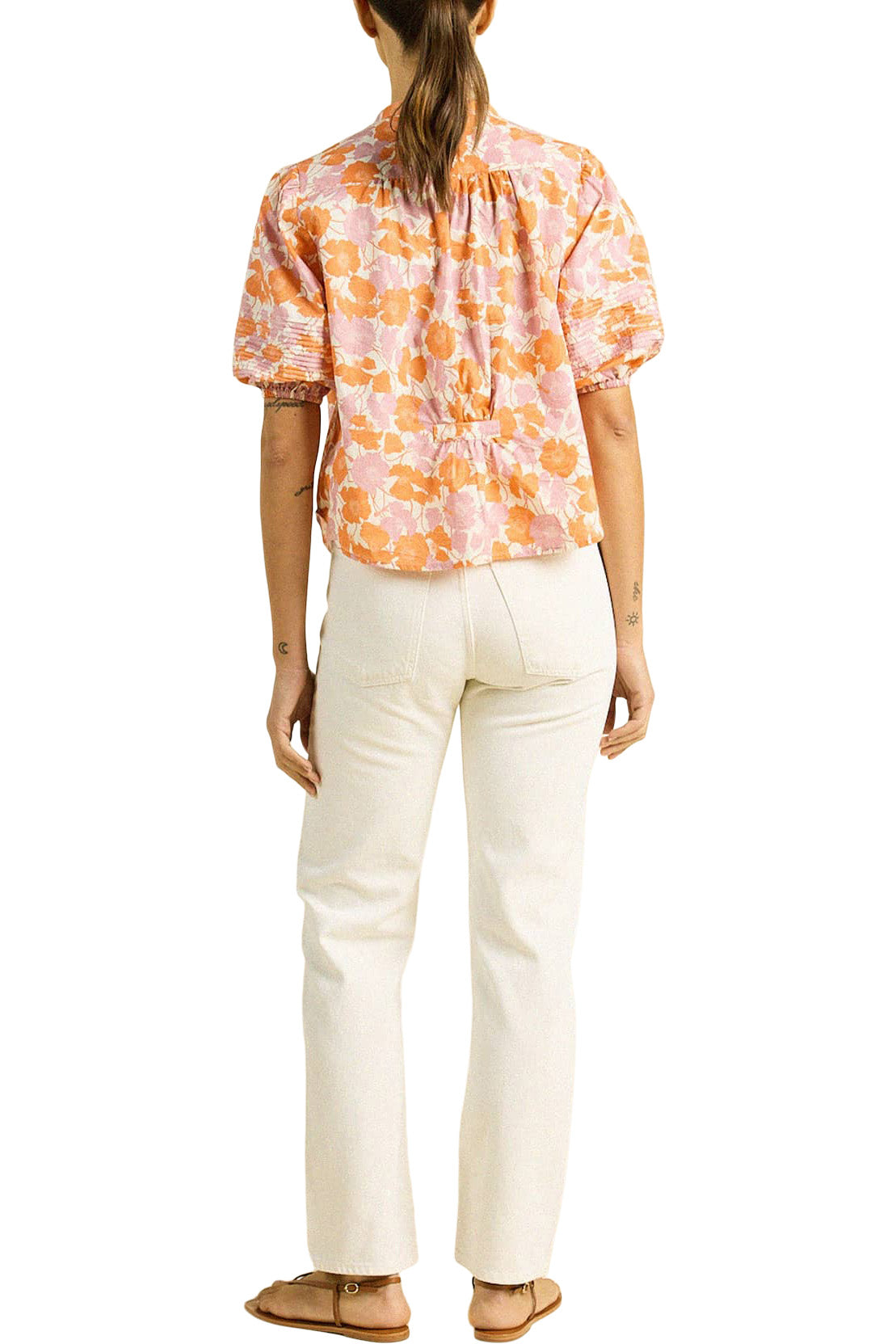 Trovata Birds of Paradis Loren Blouse in Poppy Dawn