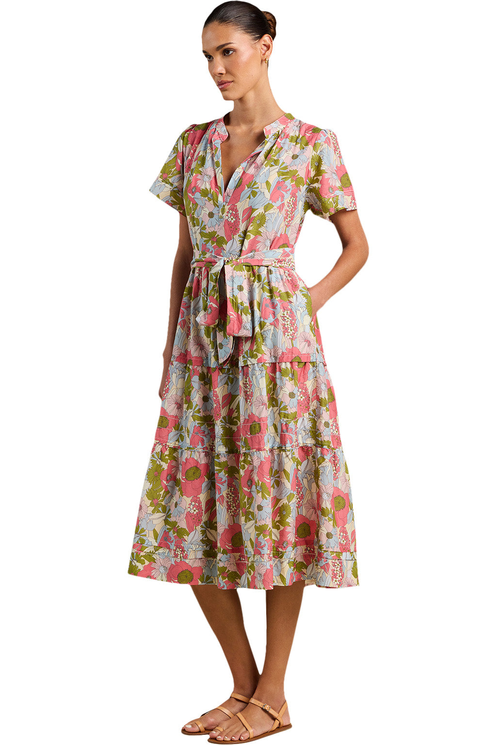 Trovata Birds of Paradis Luana Dress in Tarsila Bloom