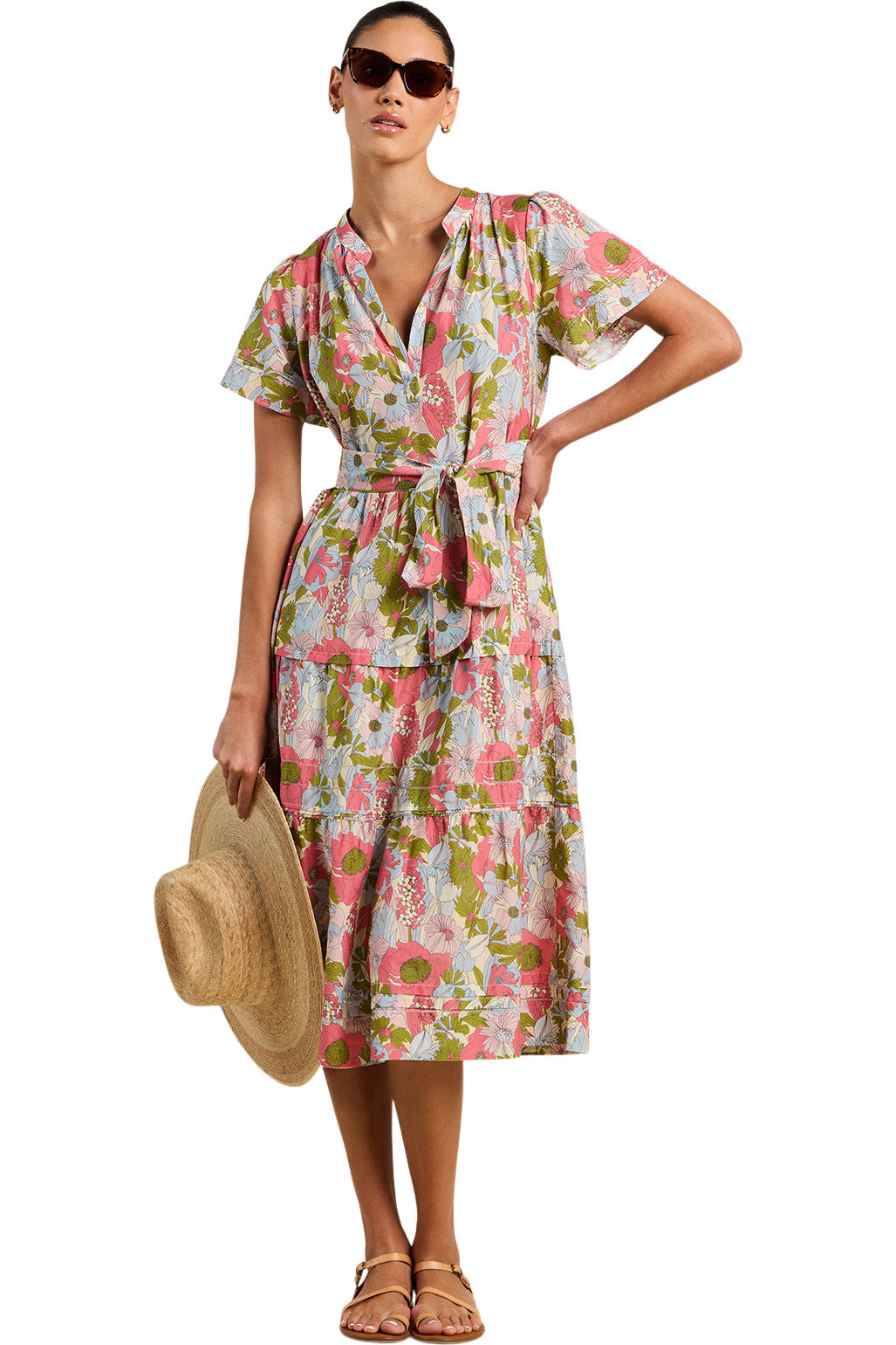 Trovata Birds of Paradis Luana Dress in Tarsila Bloom