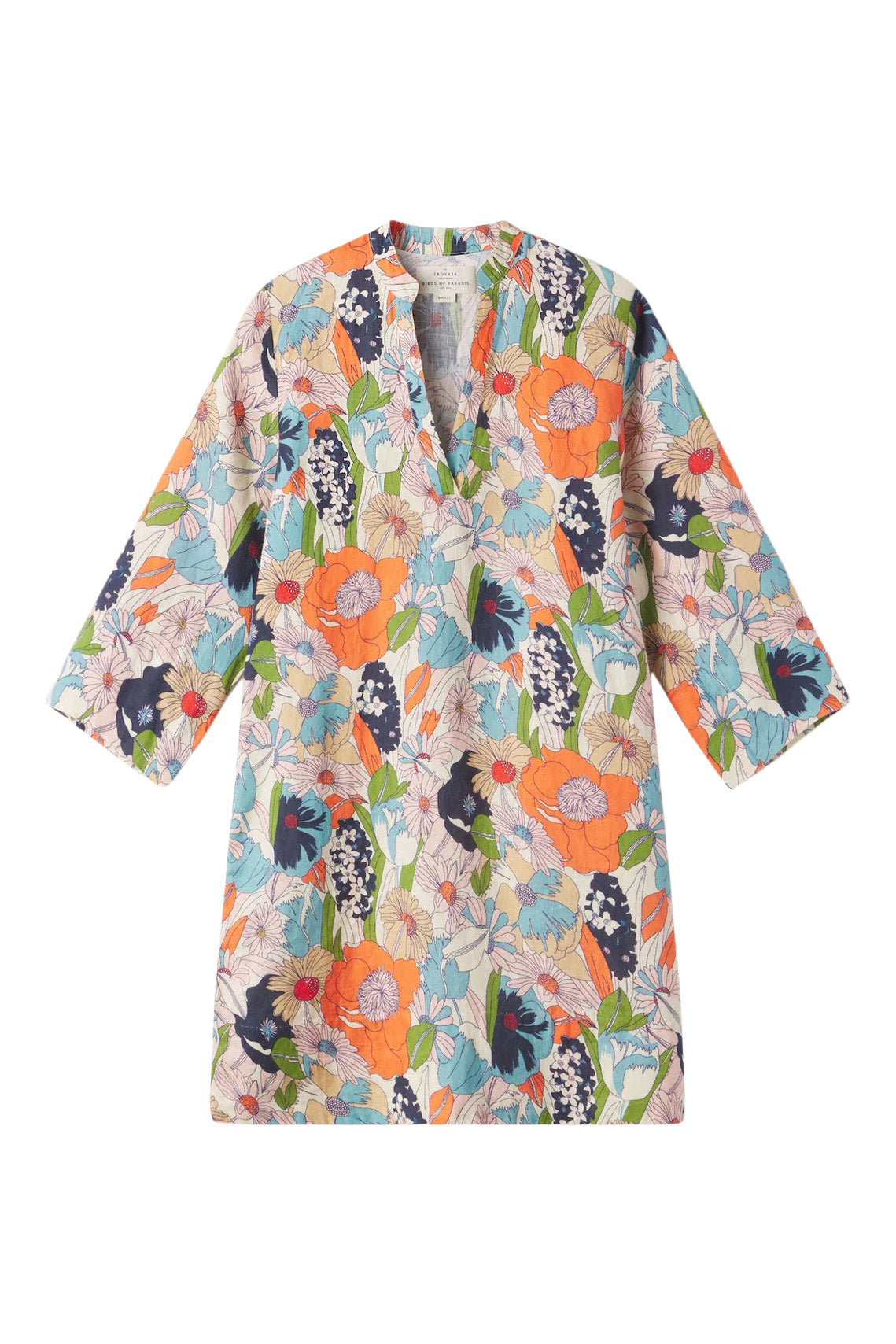 Trovata Birds of Paradis Lucca Shift Dress in Selva Floral
