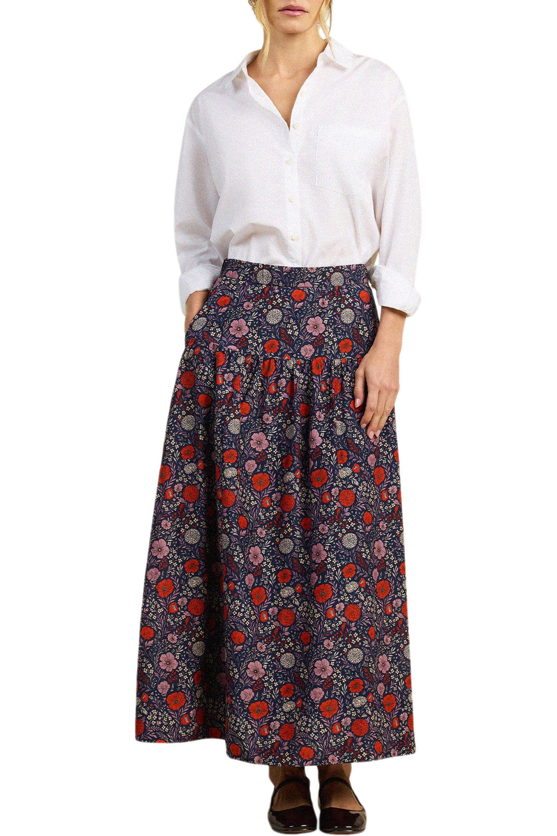 Trovata Birds of Paradis Lydia Skirt in Atelier Garden