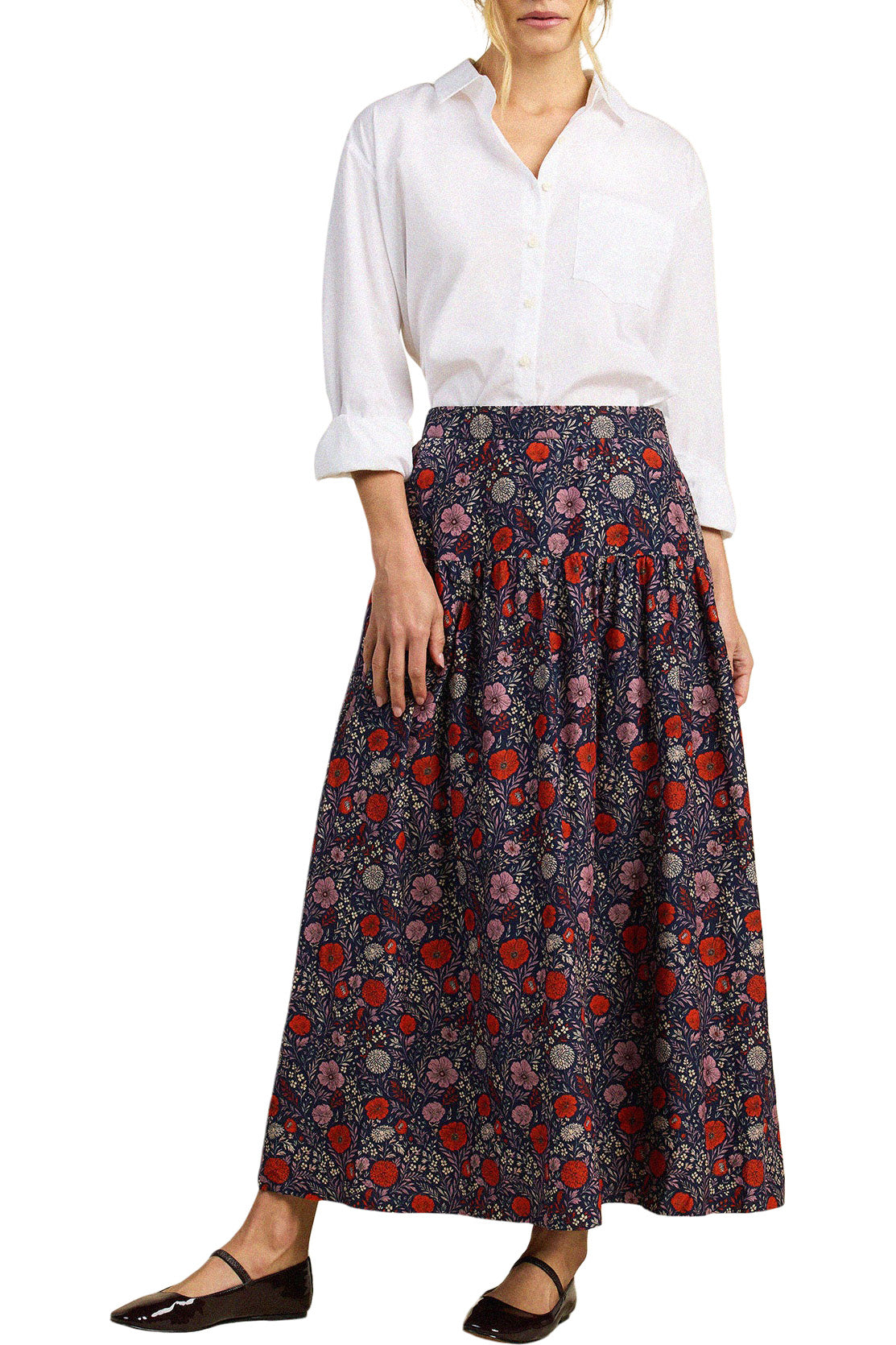 Trovata Birds of Paradis Lydia Skirt in Atelier Garden