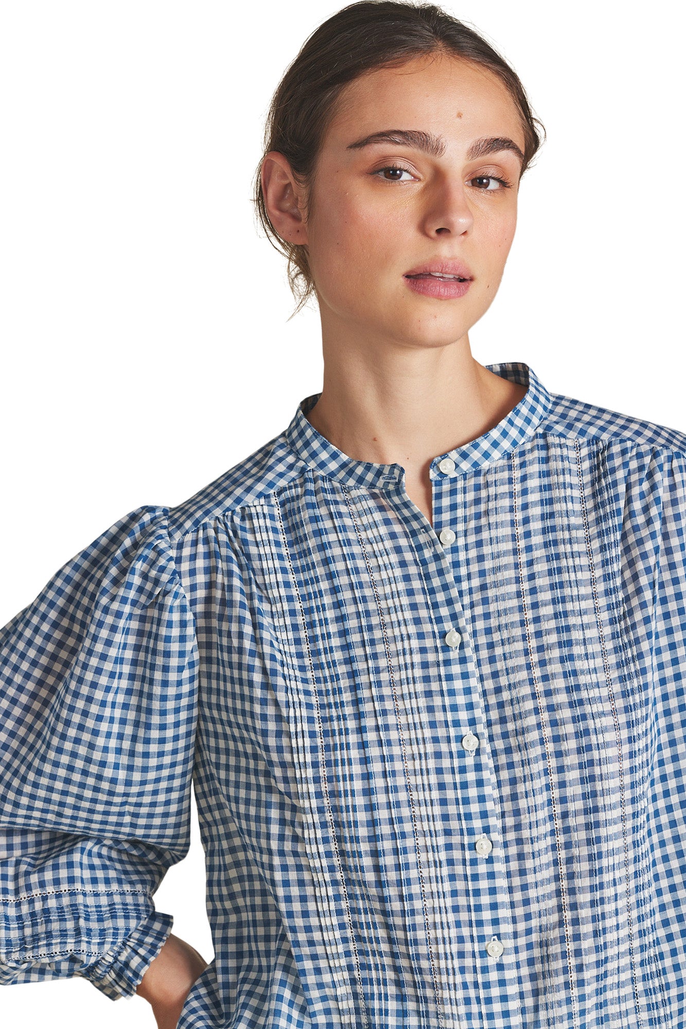 Trovata Birds of Paradis Maeve Blouse in Sailor Gingham