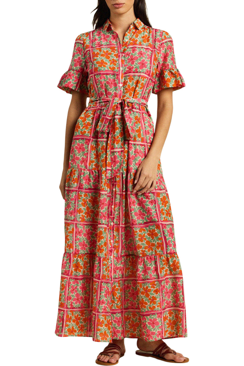 Trovata Birds of Paradis Martine Dress in Botanic Tile