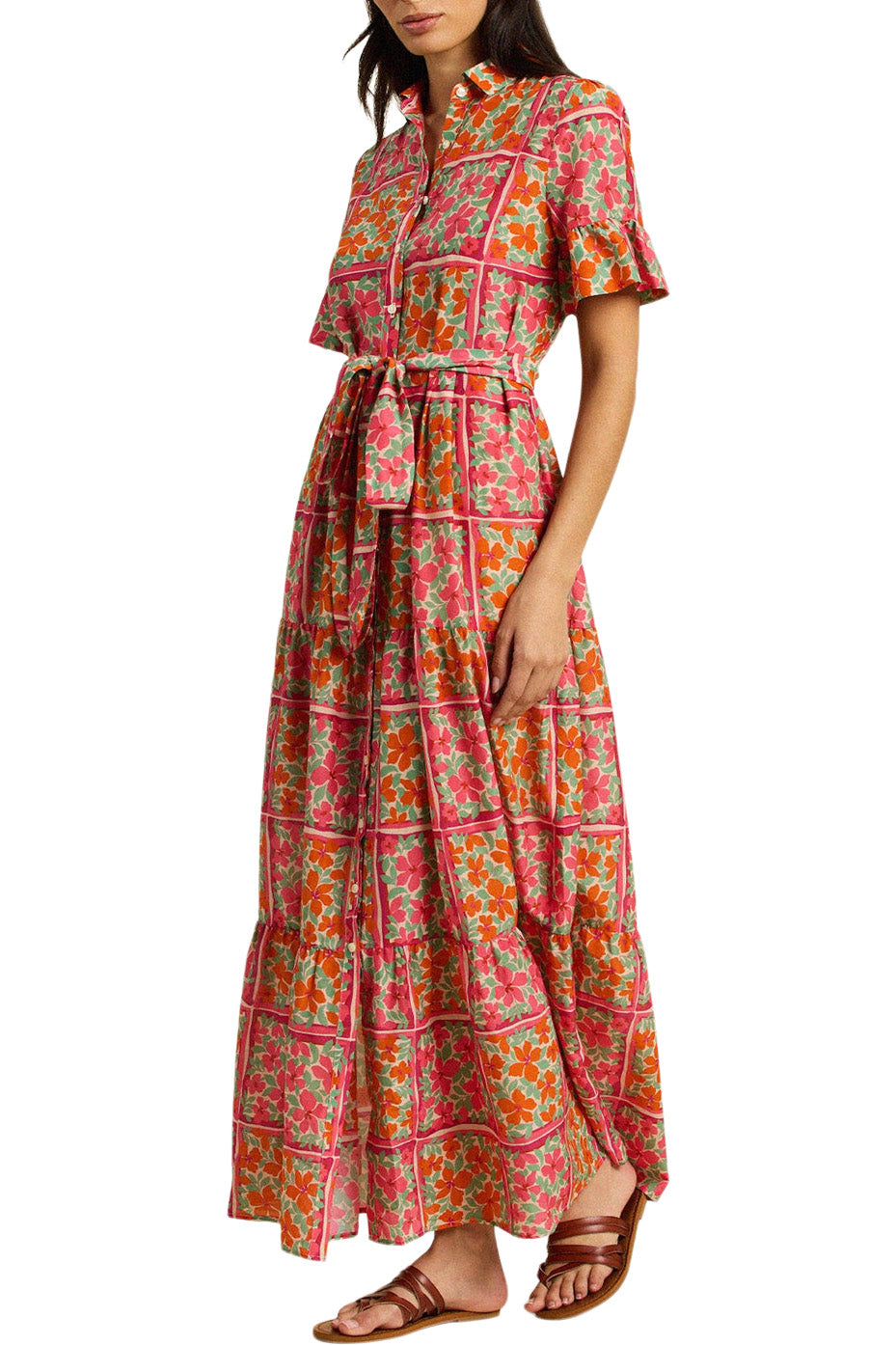 Trovata Birds of Paradis Martine Dress in Botanic Tile