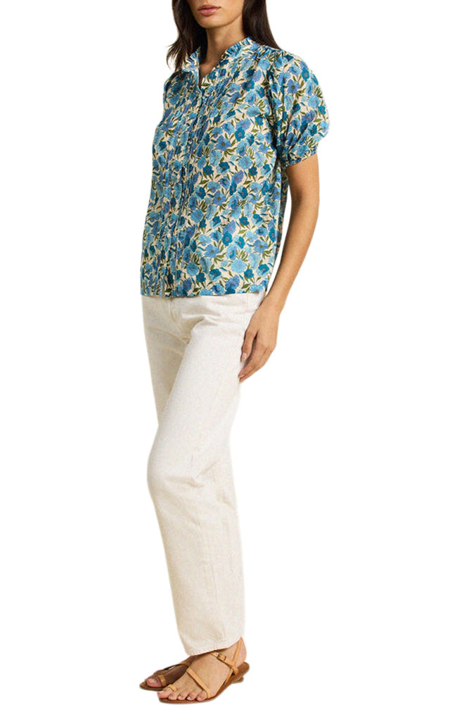 Trovata Birds of Paradis Mira Blouse in Cielo Floral