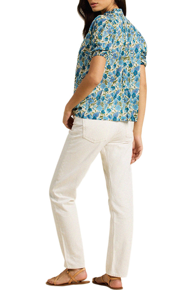 Trovata Birds of Paradis Mira Blouse in Cielo Floral