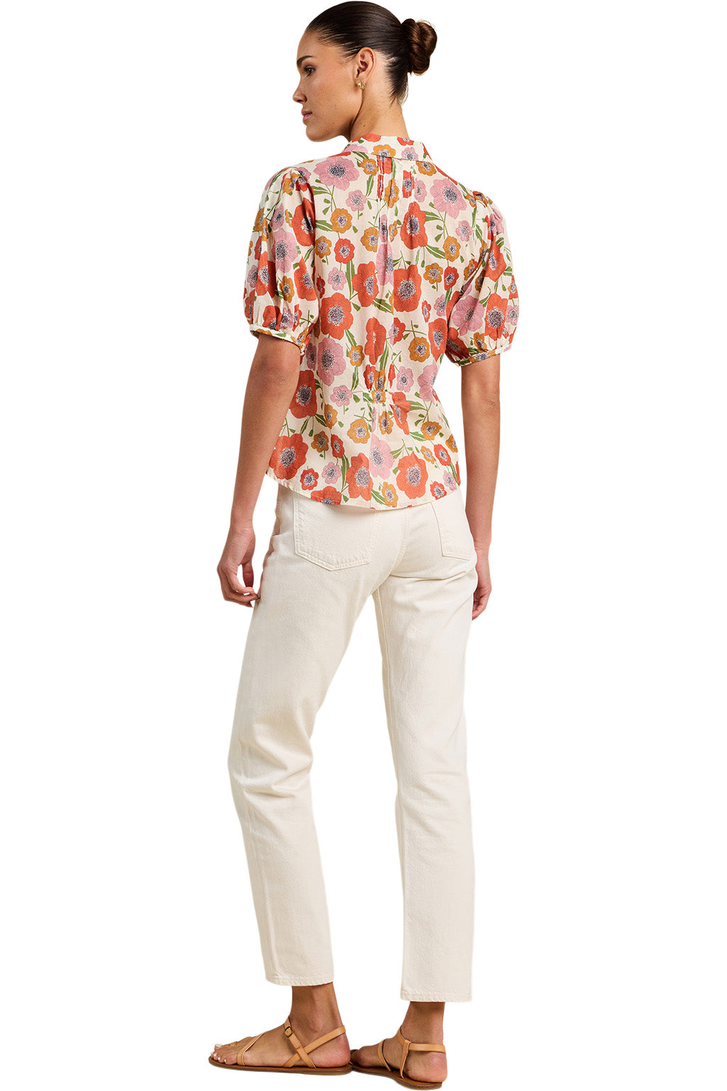 Trovata Birds of Paradis Nadine Blouse in Poppy Costa