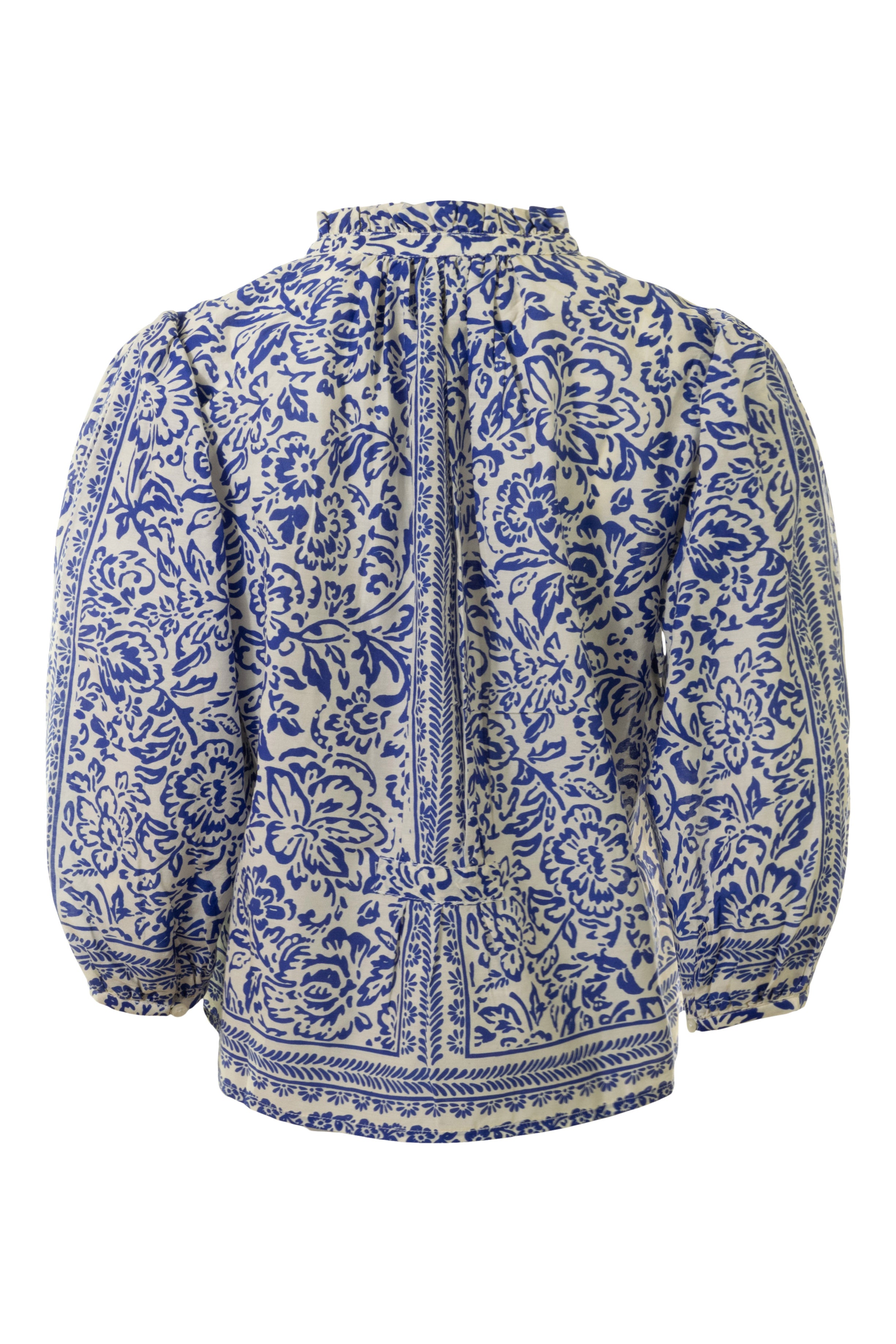 Trovata Birds of Paradis Orly Blouse in Hydra Border