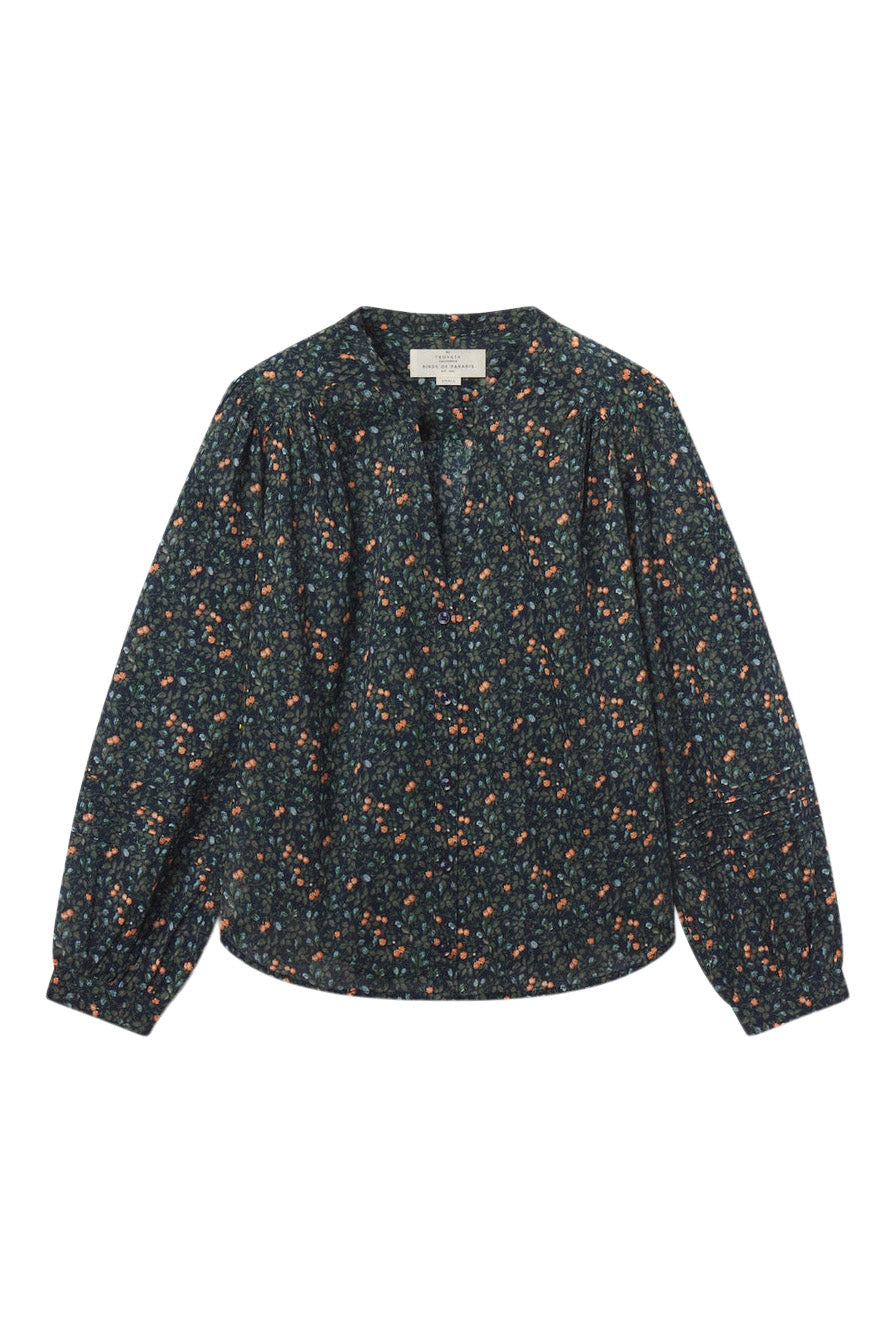 Trovata Birds of Paradis Pauline Blouse in Marin Ditsy