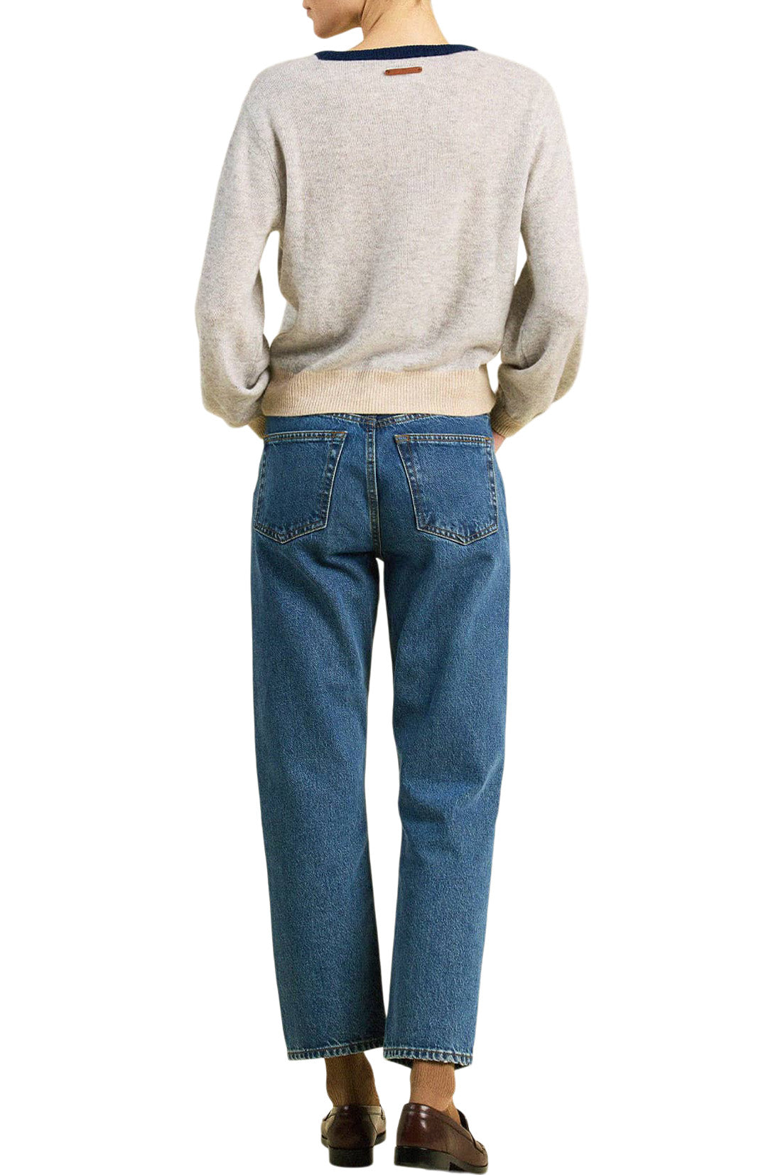 Trovata Birds of Paradis Ryann Sweater in Grey California