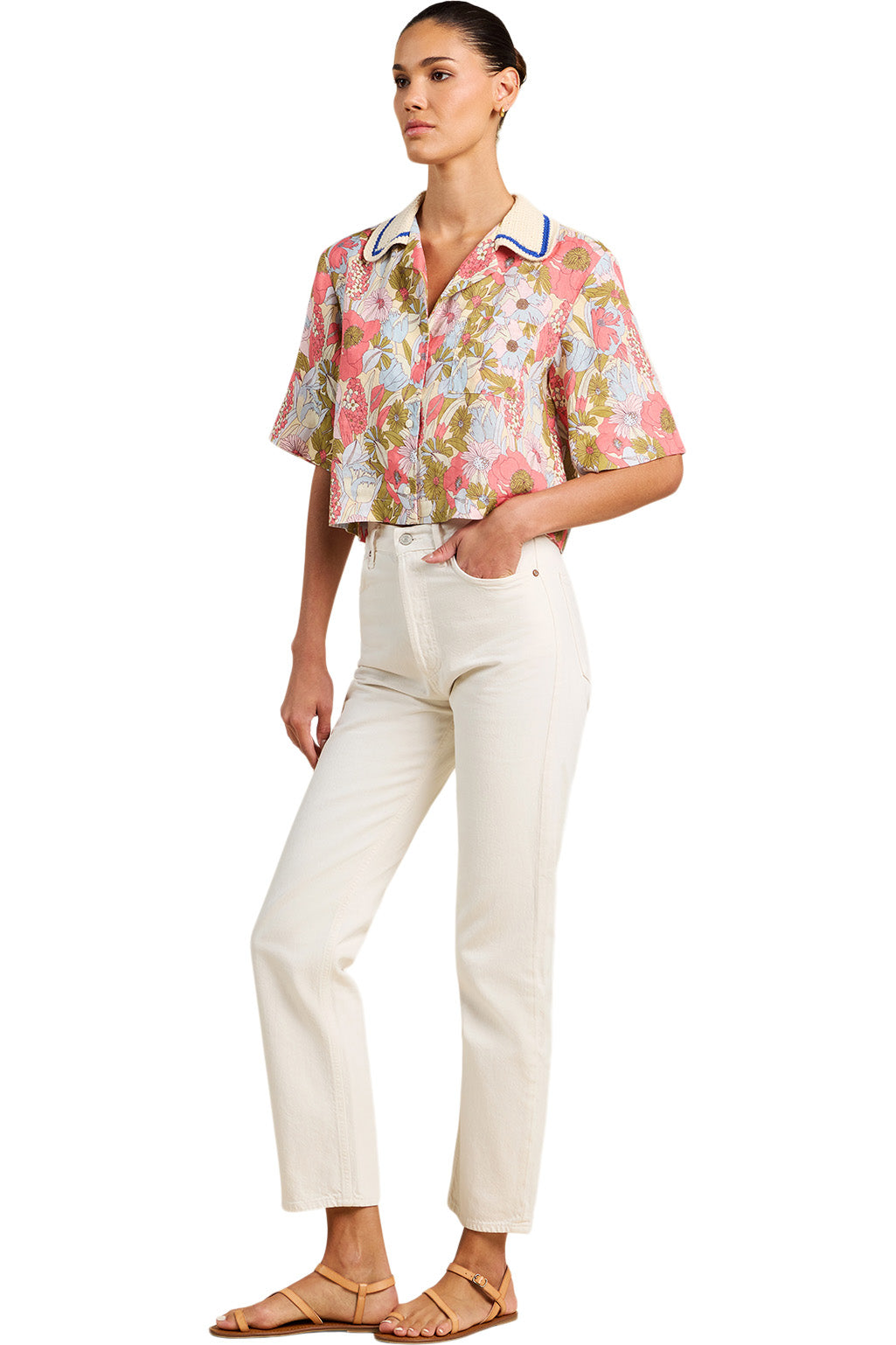 Trovata Birds of Paradis Thia Shirt in Tarsila Bloom
