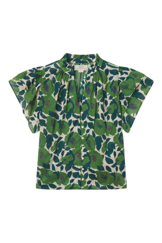 Trovata Birds of Paradis Violette Blouse in Vega Floral