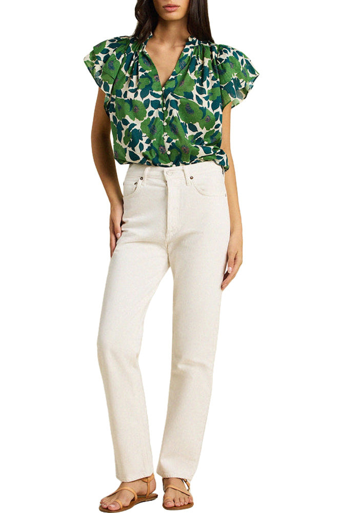 Trovata Birds of Paradis Violette Blouse in Vega Floral