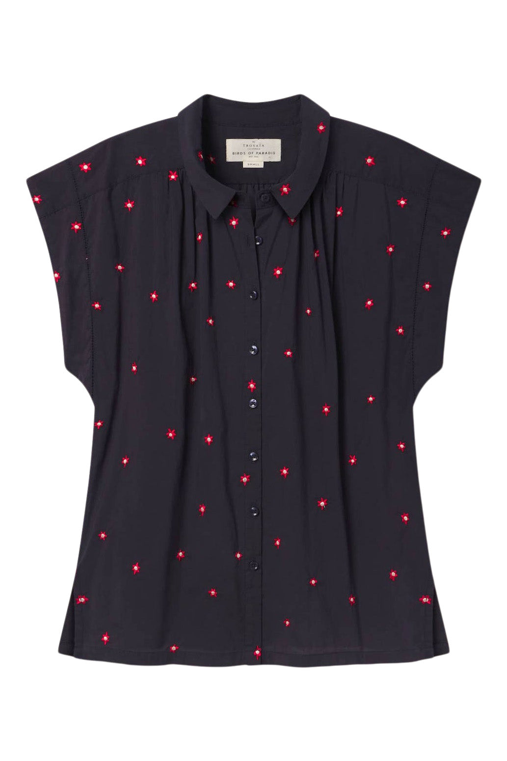 Trovata Birds of Paradise Della Shirt in Daisy Dot