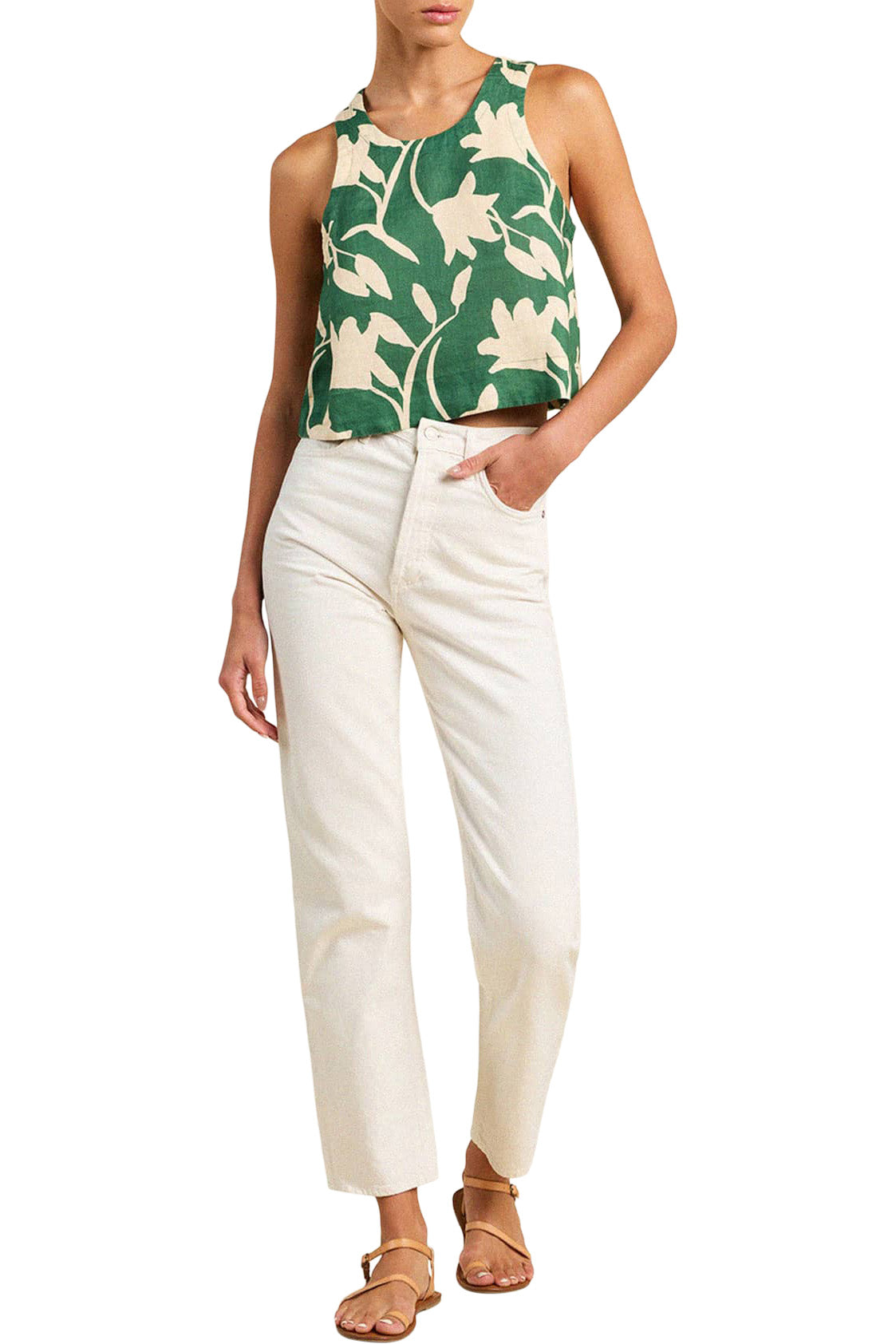 Trovata Birds of Paradise Esther Tank in Madalena Floral