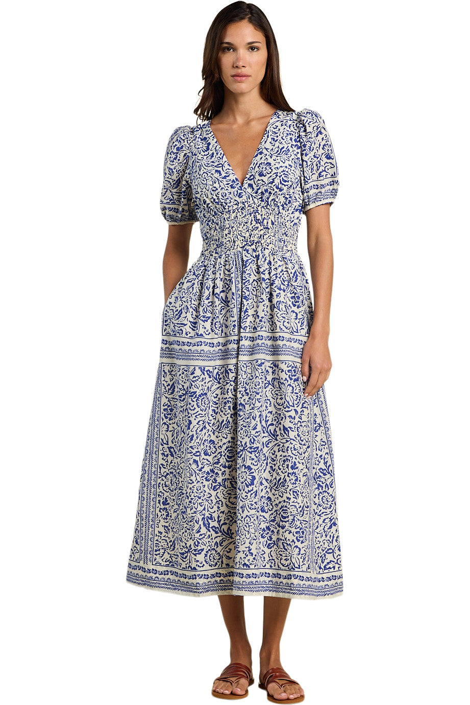 Trovata Brids of Paradis Sonia Dress in Hydra Border