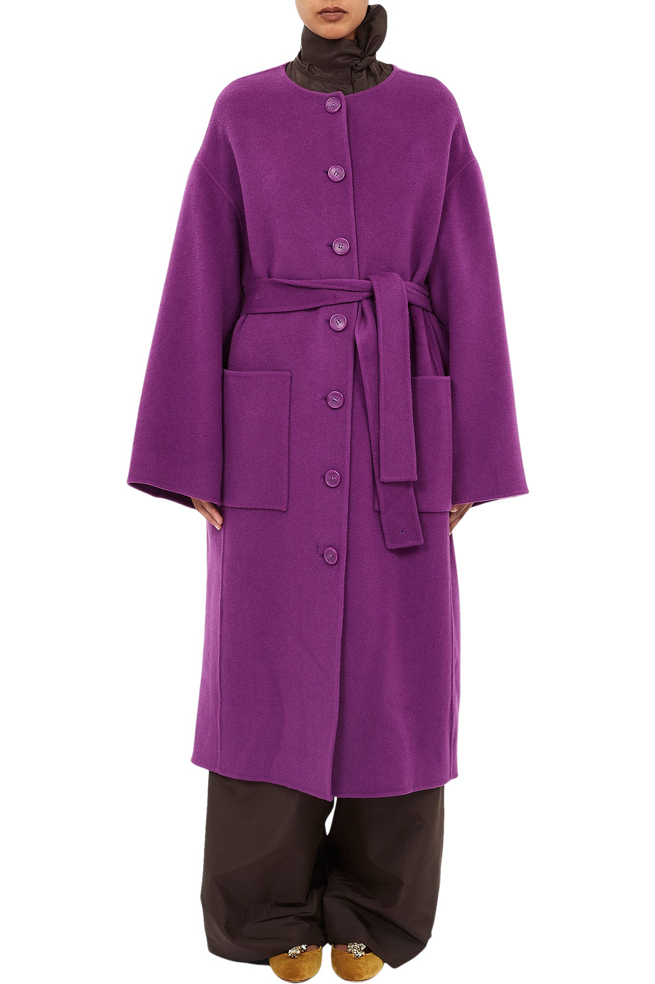 Ulla Johnson Fernanda Wool Coat in Thistle