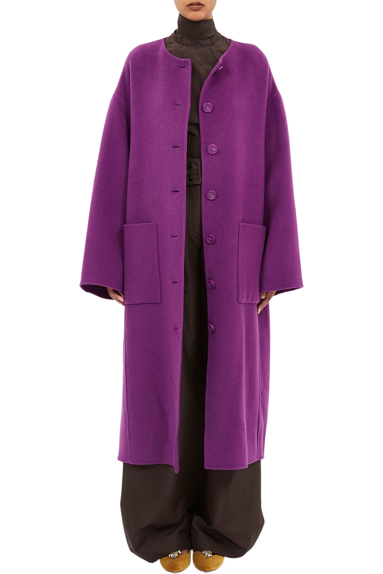 Ulla Johnson Fernanda Wool Coat in Thistle