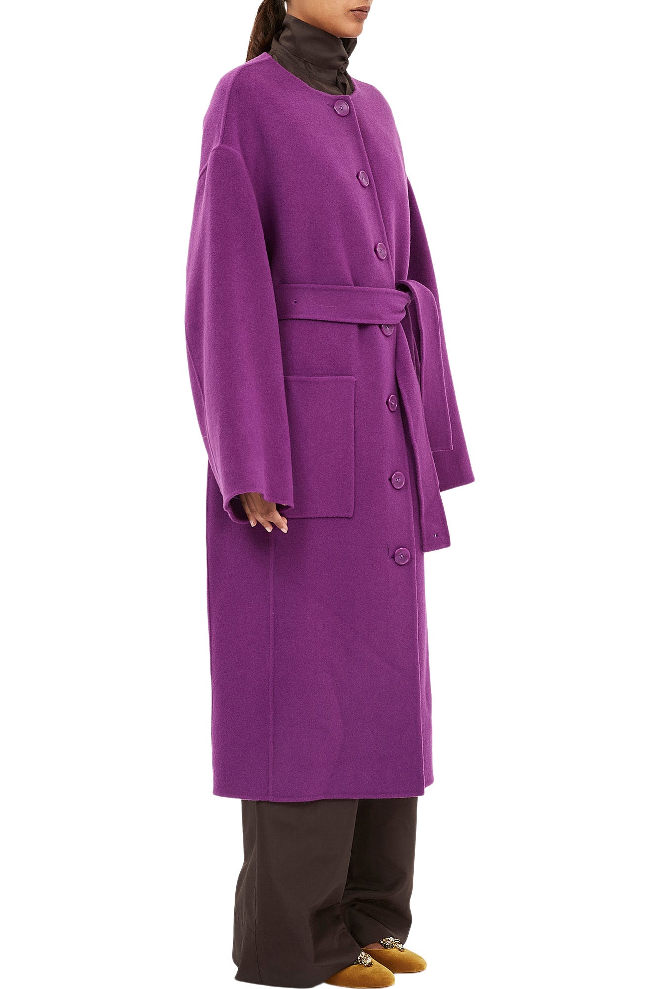 Ulla Johnson Fernanda Wool Coat in Thistle