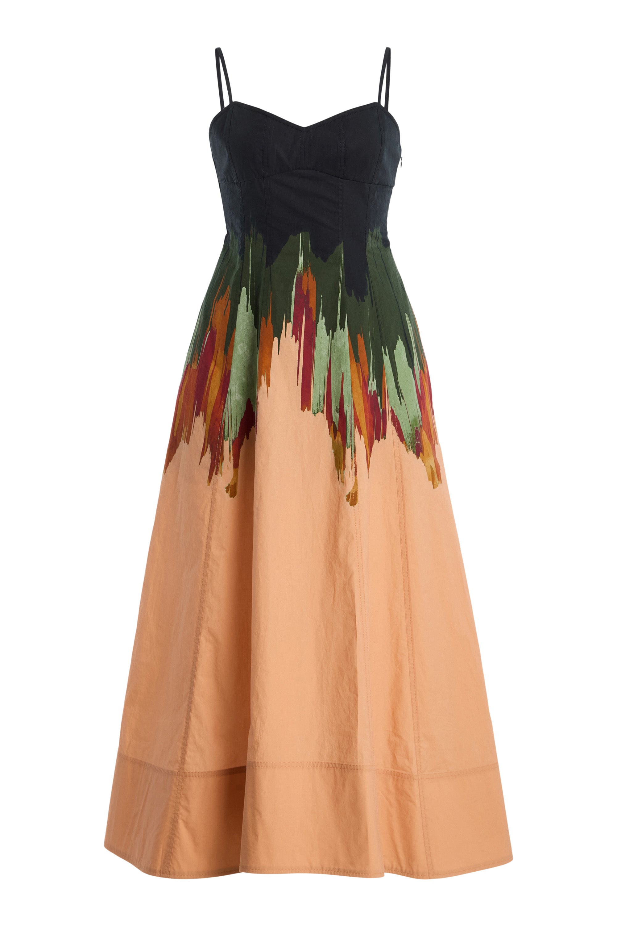 Ulla Johnson Fiora Printed Cotton Poplin Midi Dress
 in Agate