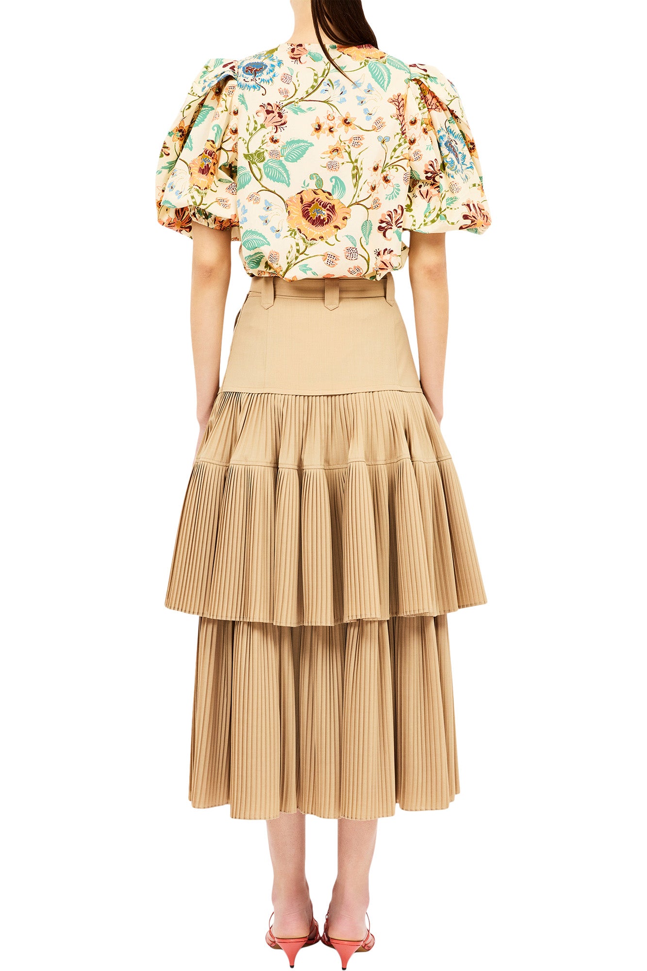 Ulla Johnson Florielle Short Sleeve Top in Abalone