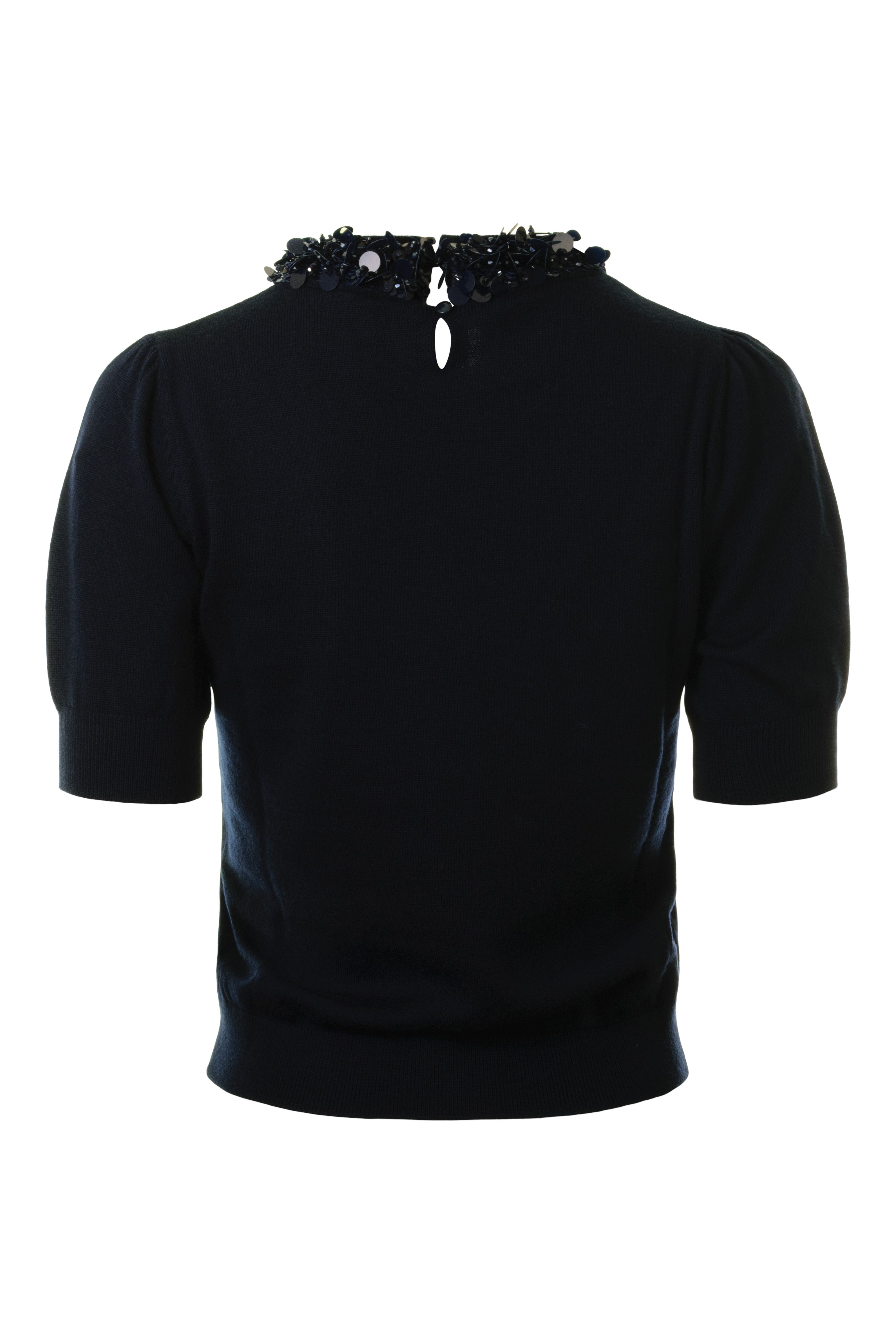 Ulla Johnson Jude Embellished Top in Midnight
