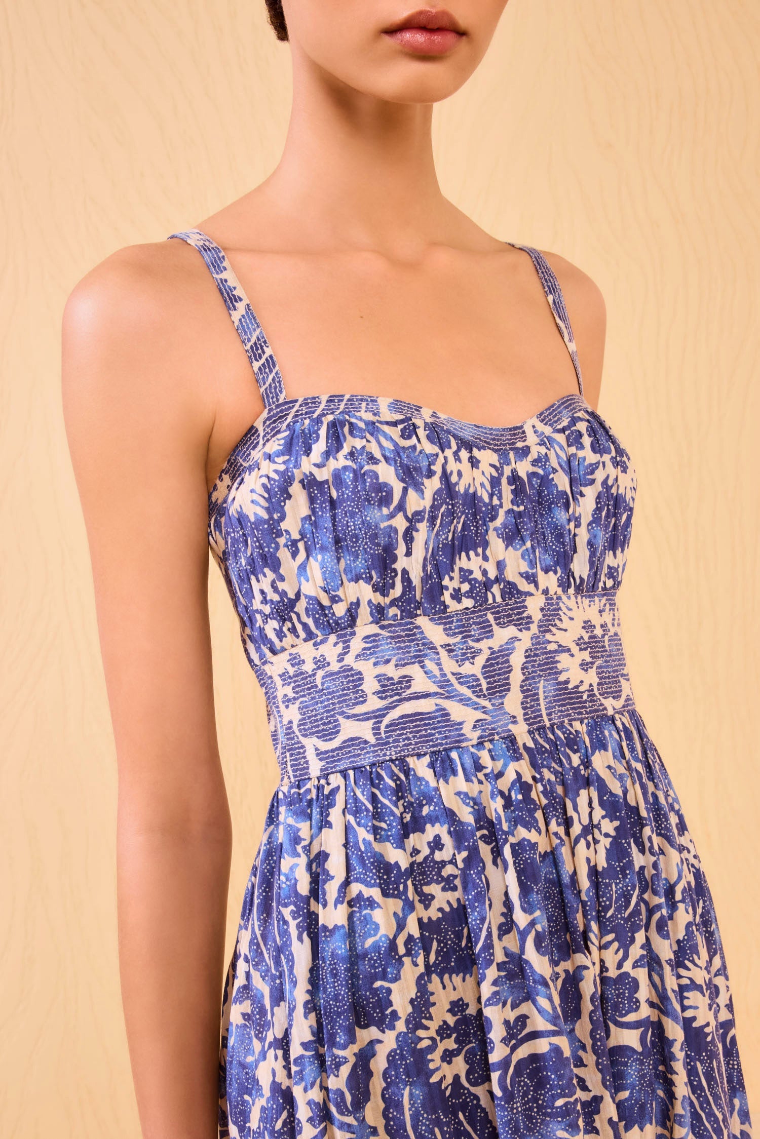 Ulla Johnson Nadine Cami Midi Dress in Ocean